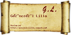 Gönczöl Lilla névjegykártya